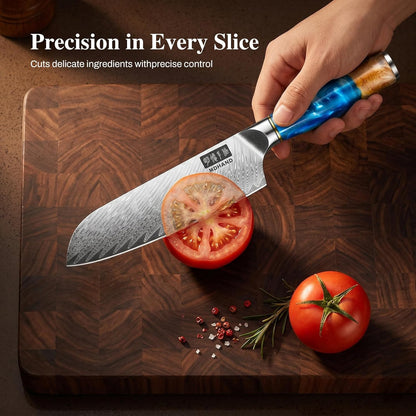 MDHAND Chef Knife 8 Inch, Professional Kitchen Knife, VG10 Steel Japanese Knife with Ergonomic Pakkawood Handle, Ultra Sharp Cooking Knives for Home Kitchen, Gifts for Men and Women