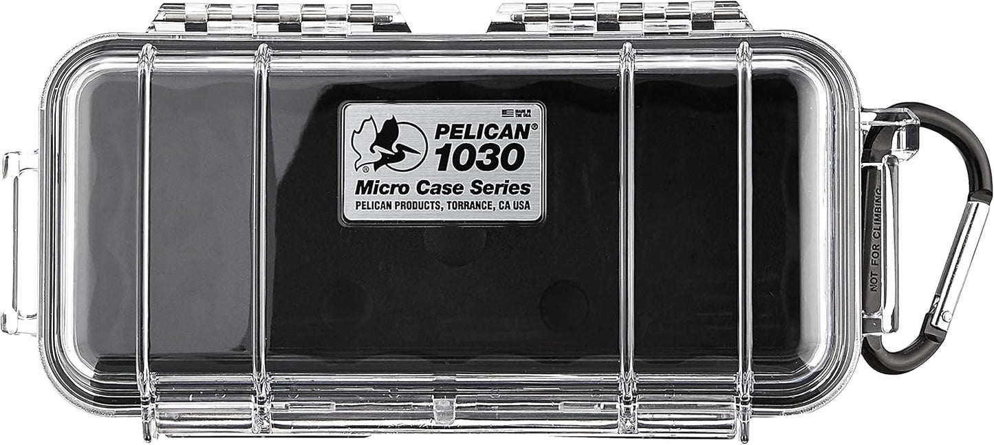 Pelican 1030 Micro Case (Black/Clear)