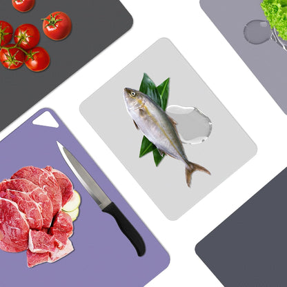 WK Flexible Plastic Cutting Boards Mats for Kitchen, Flexible Non Slip Cutting Mat, Thin Cutting Sheets, BPA Free, Dishwasher Safe, Multi Sizes