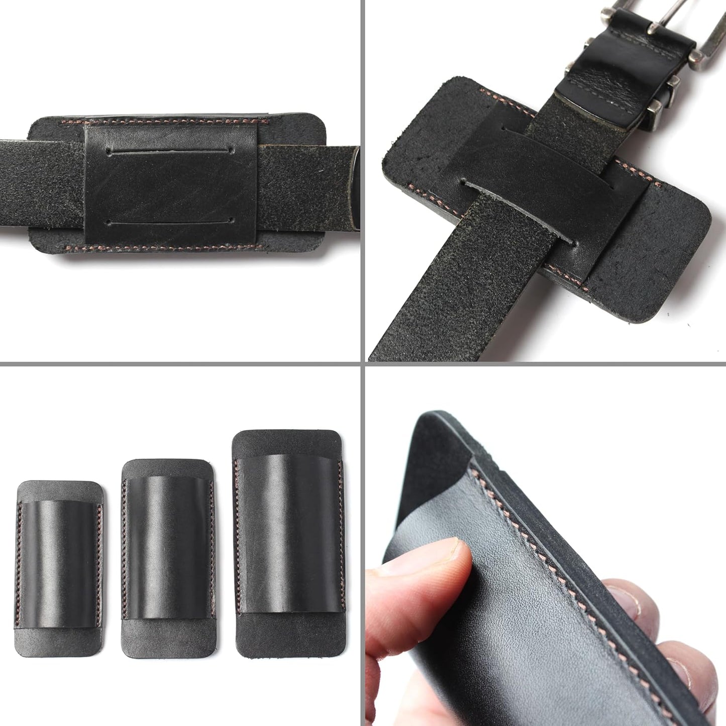 Pocket Knife Sheath for Horizontal Belt Carry, EDC Multitool Folding Knife Verical & Horizontal Belt Holder Holster with Belt Loop VPKS
