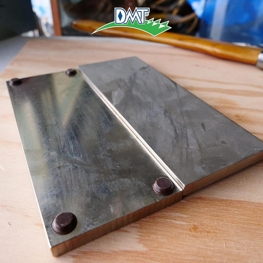 DMT D8F Dia-Sharp Bench Stone - Diamond Knife Sharpener for the Workshop, Jobsite or Kitchen - Fine - Flat Diamond Sharpening - Non-Slip Knife Sharpener- Made in the USA - 8 x 3 x 0.38 Inches