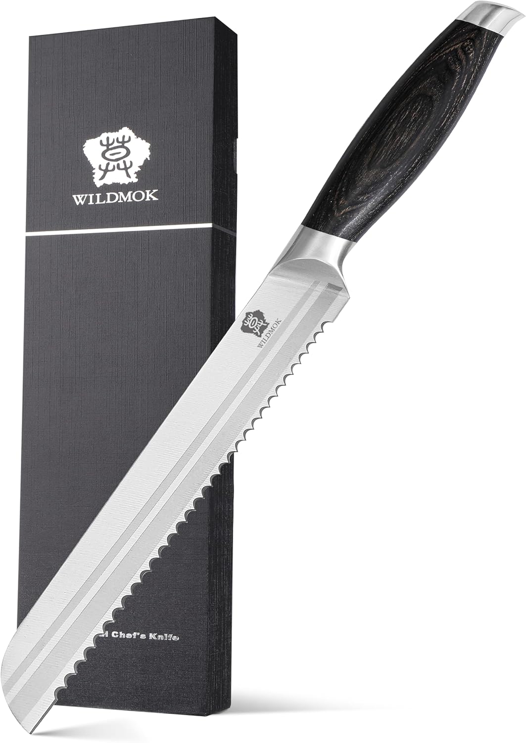 WILDMOK Meat Cleaver Knife 7.8 Inch, Ultra Sharp Chinese Chef's Knives - Kitchen Chopping Knife, German Steel & Ergonomic Handle for Meat Cutting Vegetable Slicing