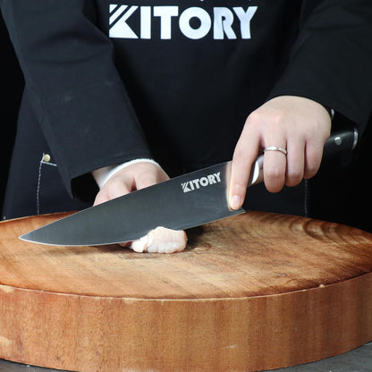 Kitory Slicing Carving Knife - 12" Brisket Knife - Pakka Wood Handle - Forged German High Carbon Steel Granton Blade, BBQ, Grilling Gifts For Men -Metadrop Series