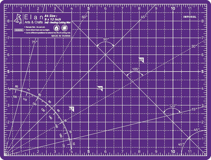Elan Cutting Mat A3 Pink & Purple, Self Healing Cutting Mat 12x18 Inch, 5-Ply Craft Board Pink, Hobby Board for Crafts 12x18 Inch
