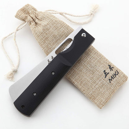 Miki 2 piece set 440A stainless steel Blade Japanese pocket folding Chef knife peeling utility knife fruit knif g10 Handle Camping BBQ trip Outdoor Portable kitchen knife