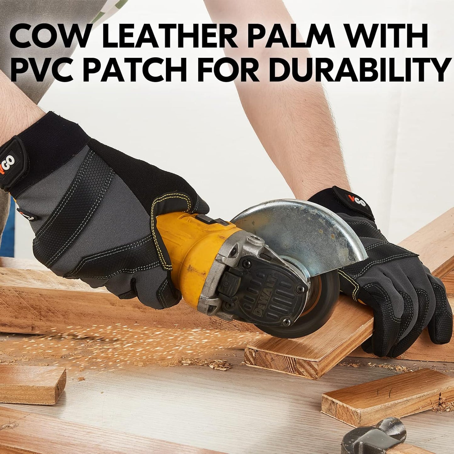 Vgo... Cutproof Gloves,Cut Resistant Gloves,HPPE Anti-cut Liner,Hand Protection,ANSI A3,Touchscreen