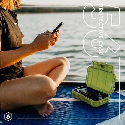 Evergreen 56 Dry Box - EDC Tough Protective Case USA Made for Organization of Cameras, Phones, Camping, Fishing, Hiking, Water Sports (Red)