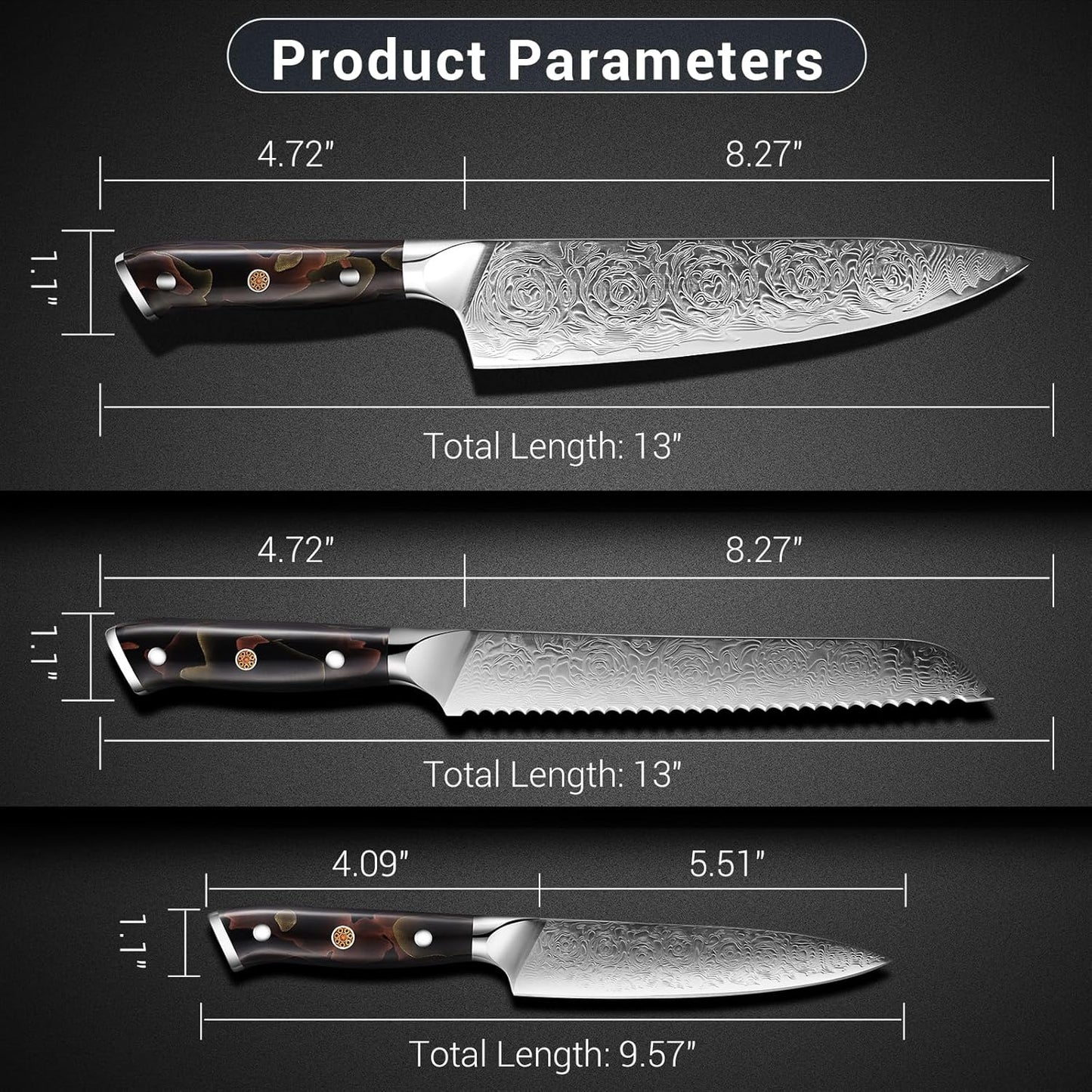 Kitchen Utility Knife,6 Inch Class Damascus Chef Knife,Japanese Petty Paring Knife