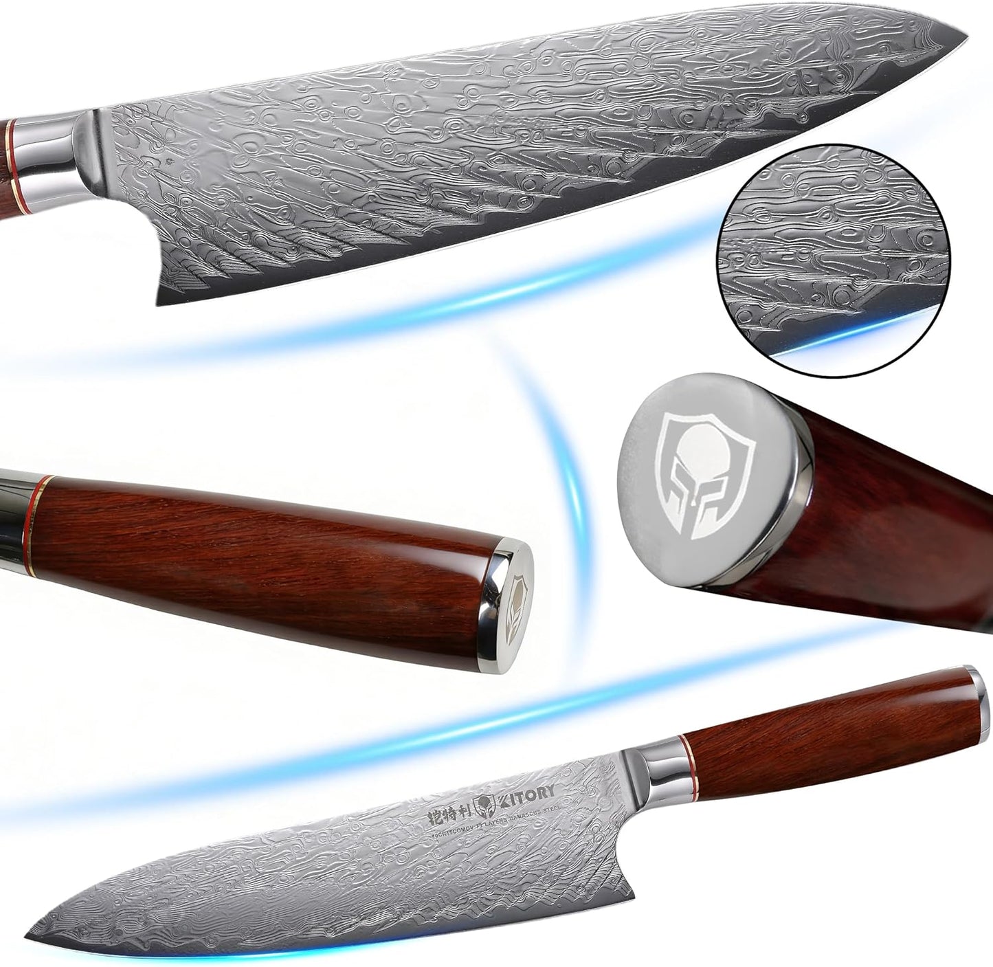 Damascus Paring Knife 3.5”, Peeler for Fruit, 73 Layers Damascus Steel Small fruit Knife with 10Cr15CoMoV Cutting Core, White Shadow Wood Handle, for Home & Restaurant, 2026 Gift