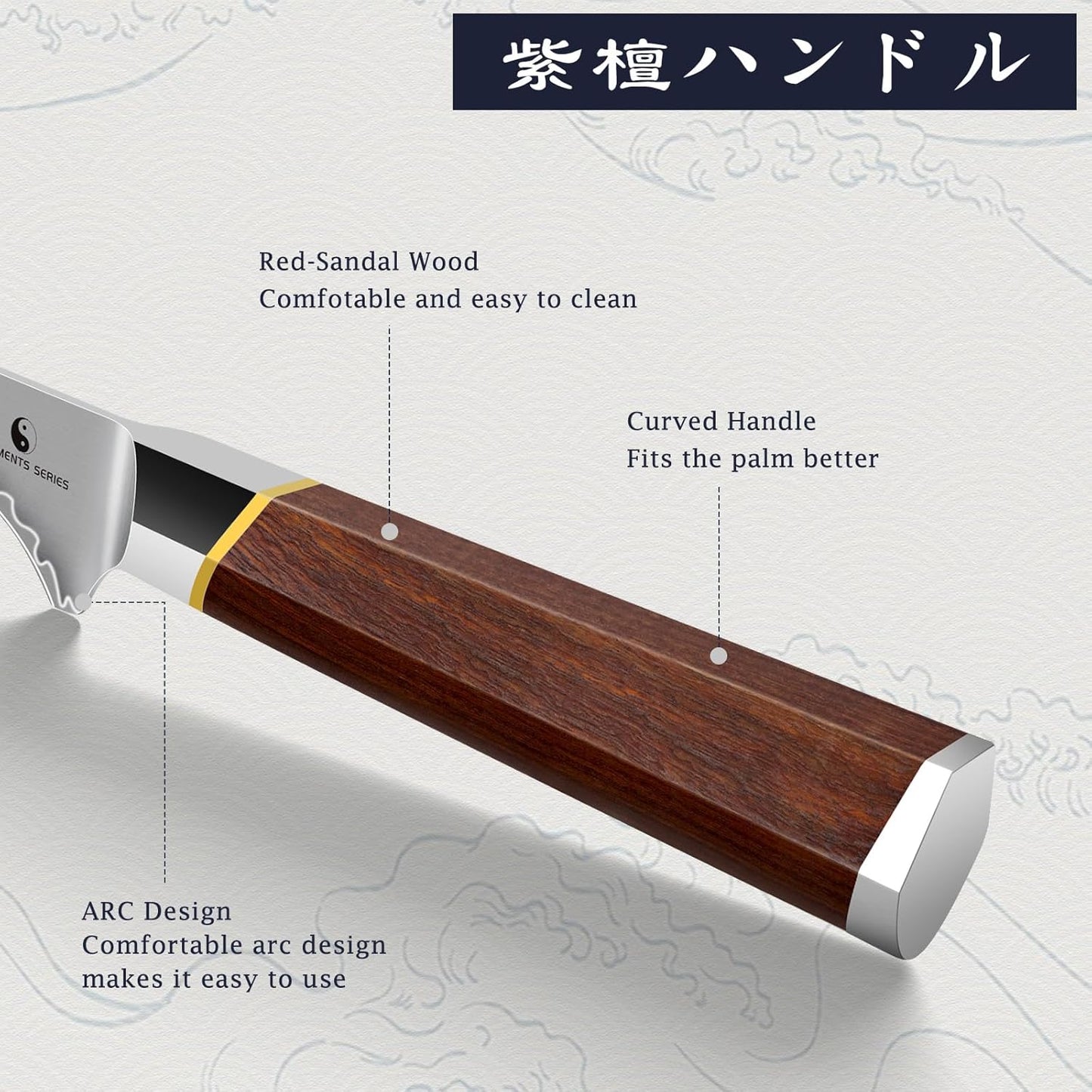 HOSHANHO Chef Knife 8 Inch, Japanese High Carbon Steel Kitchen Knife Ultra Sharp Cooking Knife, Professional Chef's Knife with Ergonomic Red Sandalawood Handle