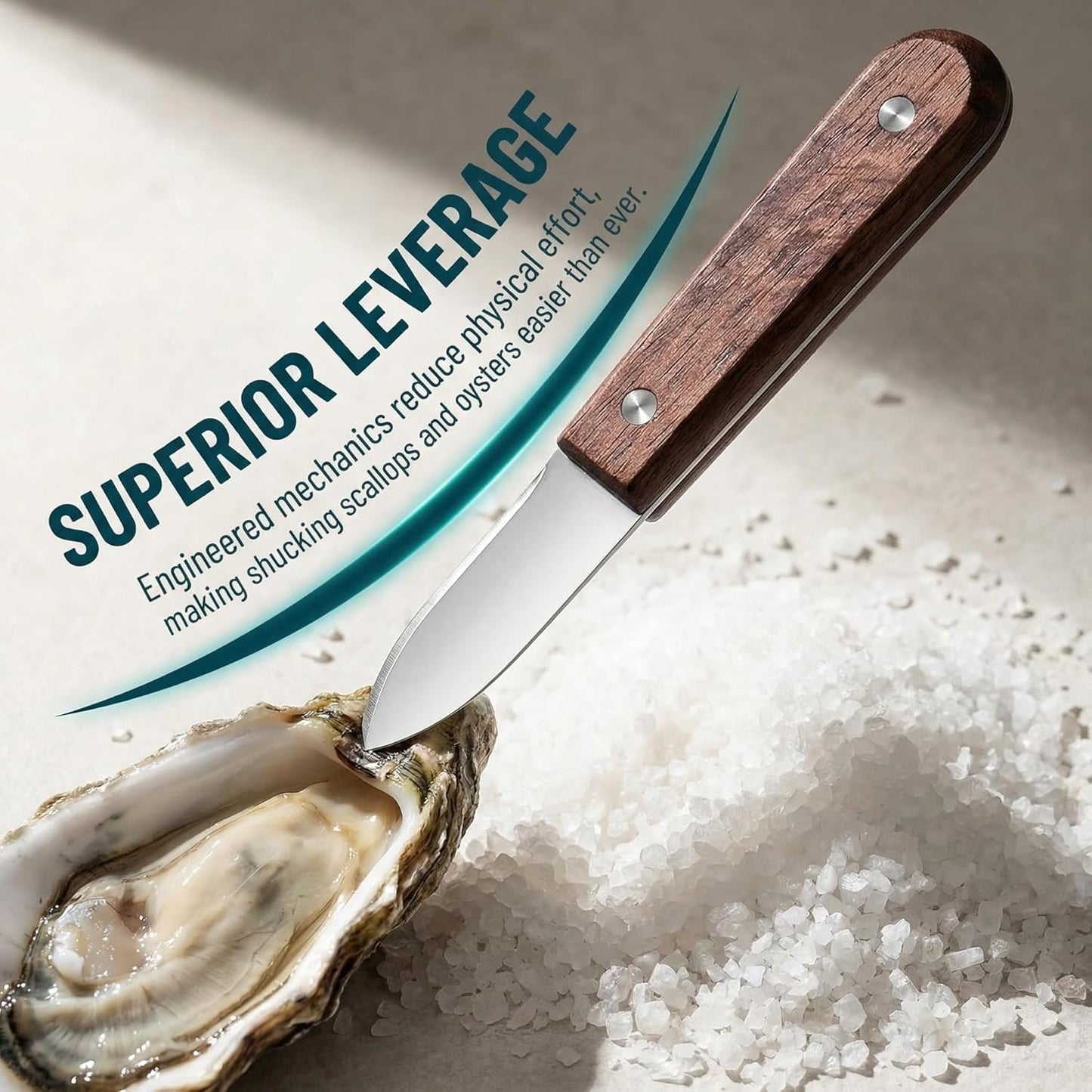 2 Pack Oyster Shucking Knife, Non-Sharp Oyster Opener with Ergonomic Handle, Safe Seafood Shucking Tool for Home Kitchen & Seafood Lovers.