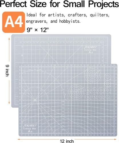 Density-upgraded 24" x 36" Large Self Healing Sewing Mat, Idemeet Rotary Cutting Mat 5-Ply Cut Board for Crafts Hobby Project, Scale Size 24" x 36", A1, Green