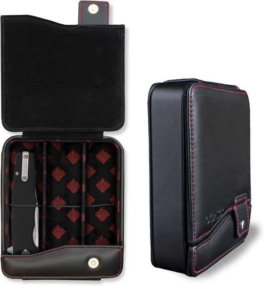 OCASO - Premium Knife Storage Case for Knives, 6 Section Pocket Knife Storage, 88CSW