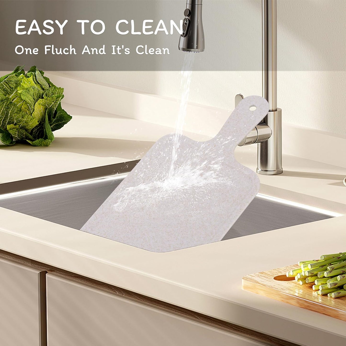 Cutting Board for Kitchen, Wheat Straw Fiber Cutting Board, Dish Washer Safe, w/Juice Grooves for Meat, Veggies, Easy Grip Handle, Non-slip Surface Eco-friendly Serveware Accessories （10‘x6.3’）