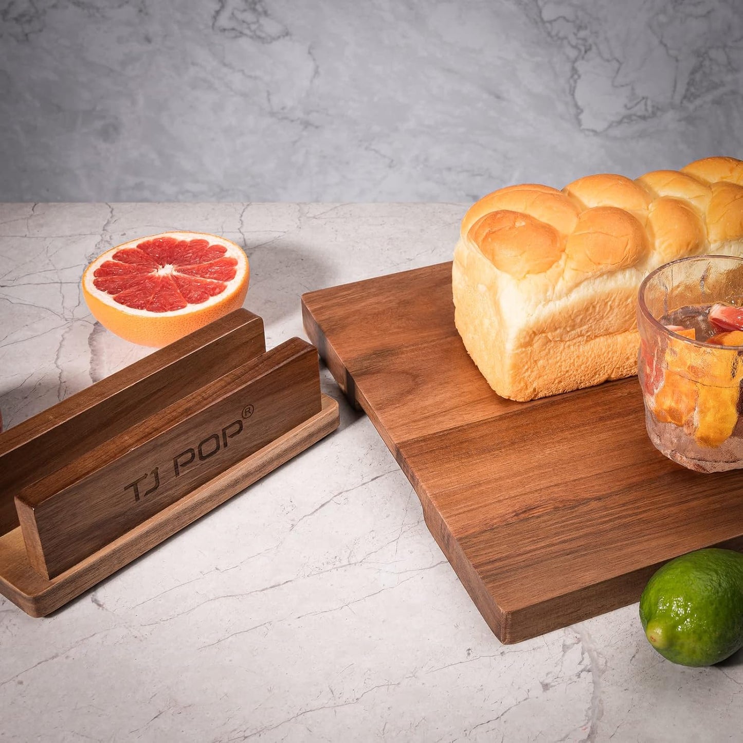 End Grain Butcher Block 15"x11", Premium Acacia Wood Cutting Board with Juice Groove, TJ POP Medium Chopping Board for Kitchen, 1.2" Thick