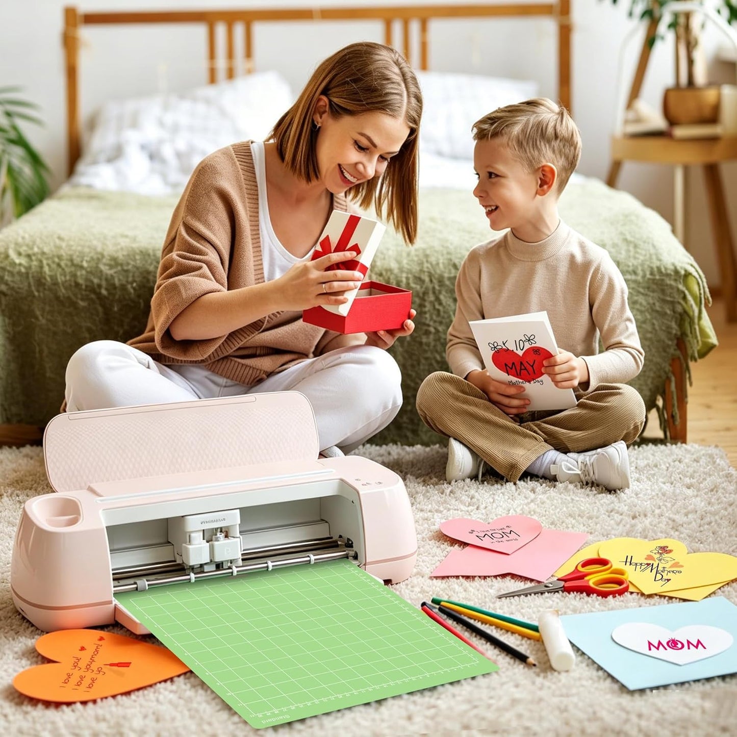 Gwybkq Cutting Mat 12"x12" Standard Grip 8 Pack, Compatible with Cricut Maker 4/Explore Air/One, Non-Slip Durable Adhesive Mats, Replacement Cutting Accessories for Die-Cutting, Quilting & Crafts