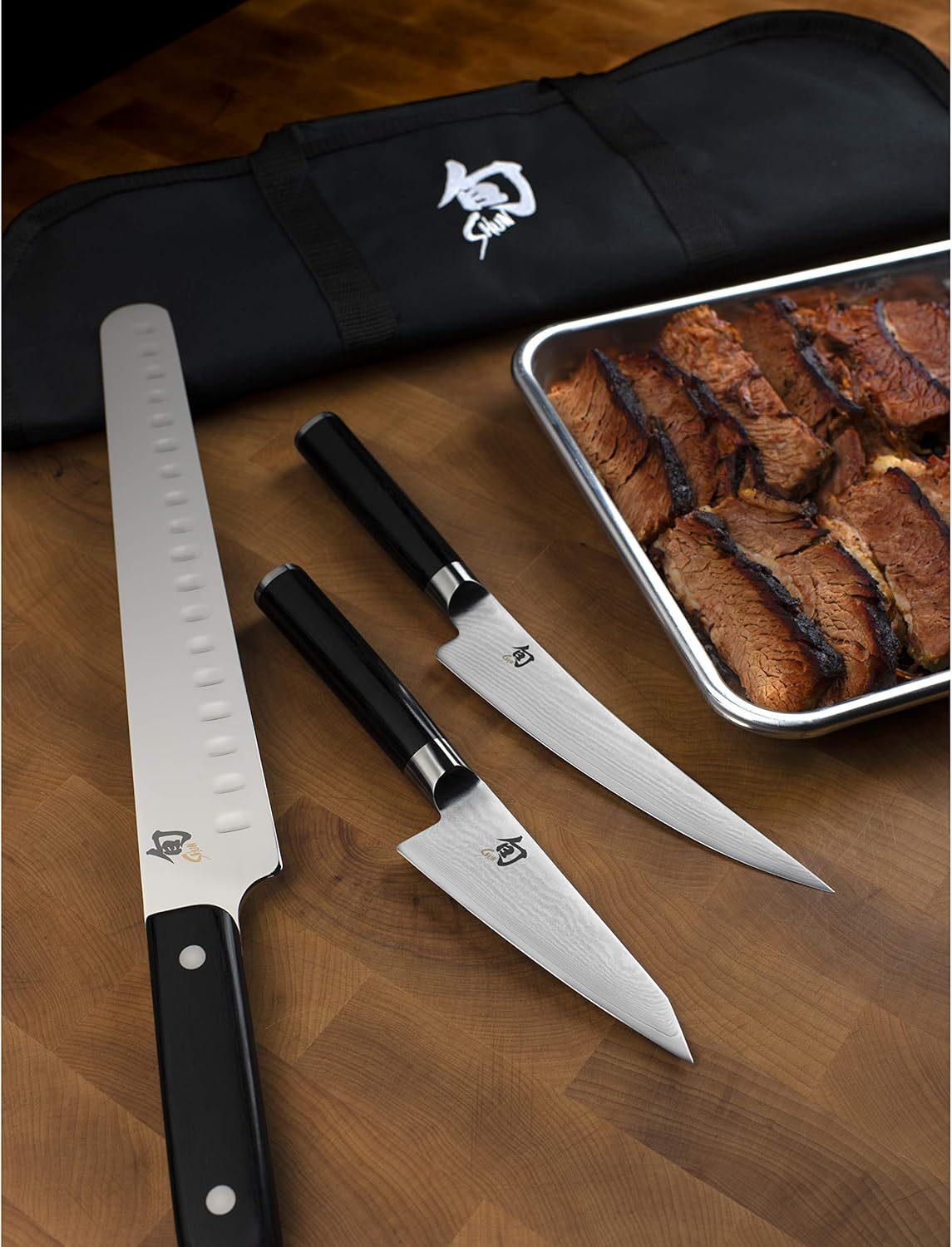 Shun Classic Blonde 6" Chef's Knife, Handcrafted Japanese Kitchen Knife for Professional and Home Chefs, VG-MAX Core with Damascus Stainless Steel Cladding, Pakkawood Handle