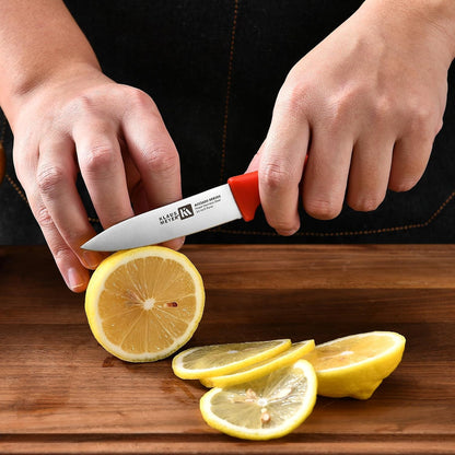 Klaus Meyer Acciaio High Carbon Stainless Steel 3 Piece Tomato Knife Set (Black)