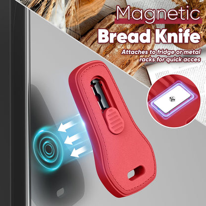 24SHEN Bread Lame, Sourdough Scoring Tool with Extractable & Magnetic, Sour Dough Tools Sourdough Cutter for Homemade Bread Making, Scoring Knife Include 5 Razor Blades-Beige
