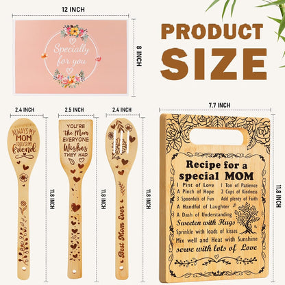 2026 Retirement Gifts for Woman,Cutting Board Set Retrement Gift for Women Nurse Teacher Coworker Leaving Going Away Farewell Gift for Retired Colleague Leader Friend, Recipe for a Great Retirement