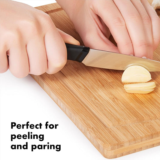 OXO Good Grips 3.5 Inch Paring Knife, Black/Silver, 3-1/2-Inch