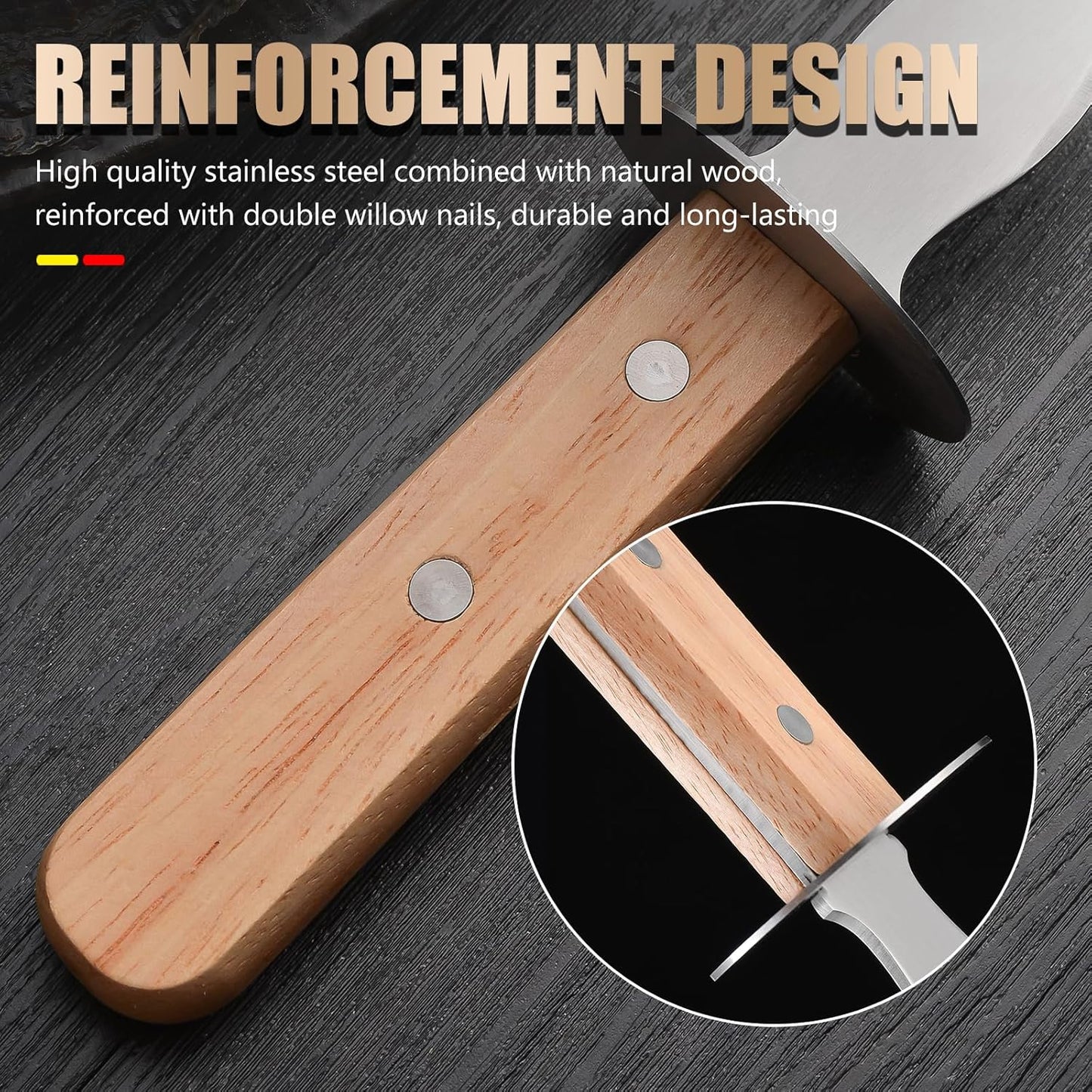 Oyster Shucking Knife set Opener Oyster Opener Seafood Clamp Tool Holder Shellfish Hand Shellcrab Oyster Knife Shucker