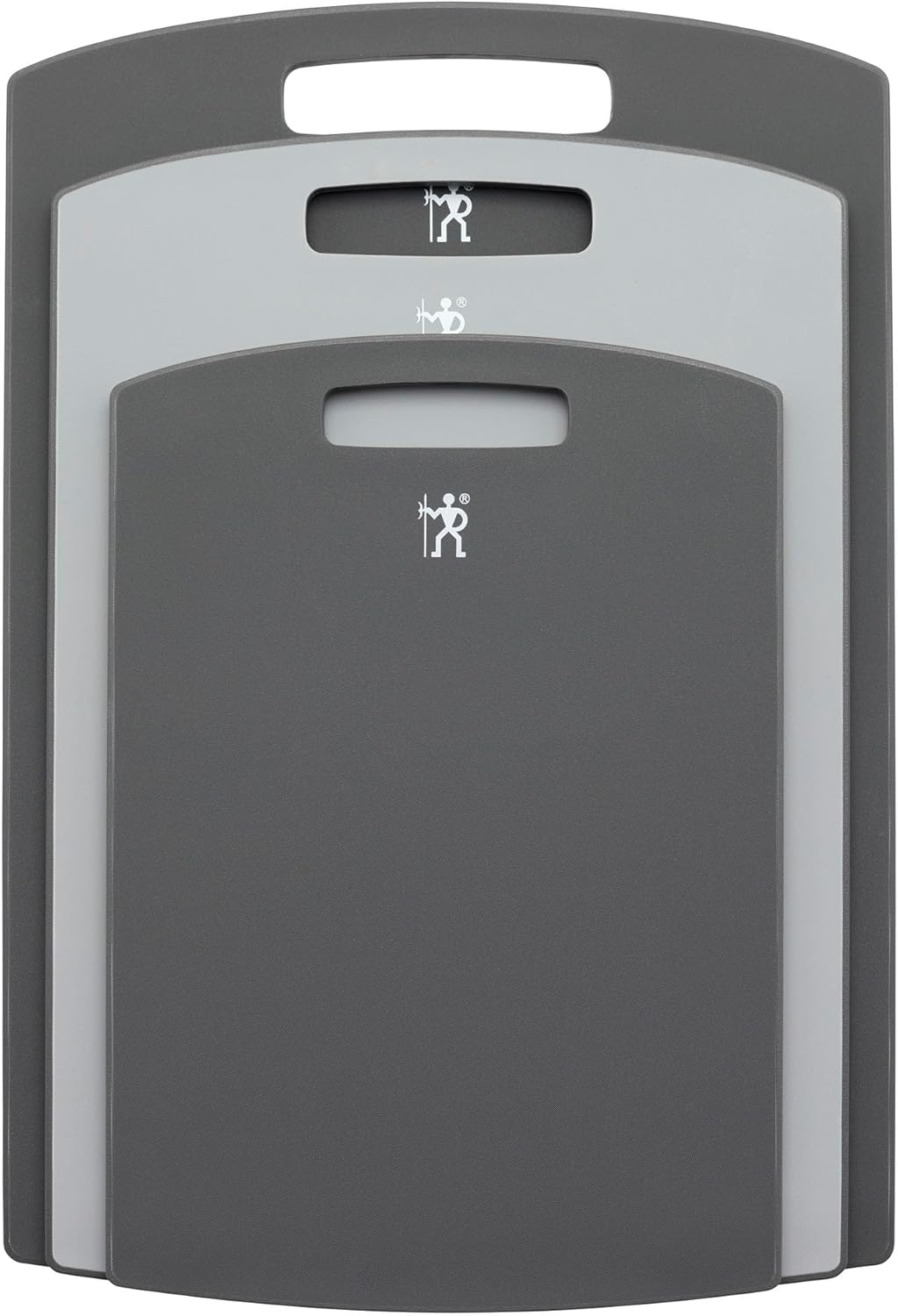 Henckels 3-pc Plastic Cutting Board Set - Grey
