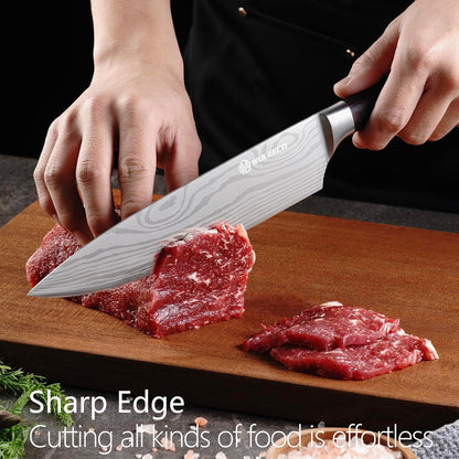 Utility Knife, 5 Inch Chef Knife, Ultra Sharp Kitchen Knife with High Carbon Stainless Steel Blade, Multipurpose Kitchen Knife with Ergonomic Pakkawood Handle and Gift Box