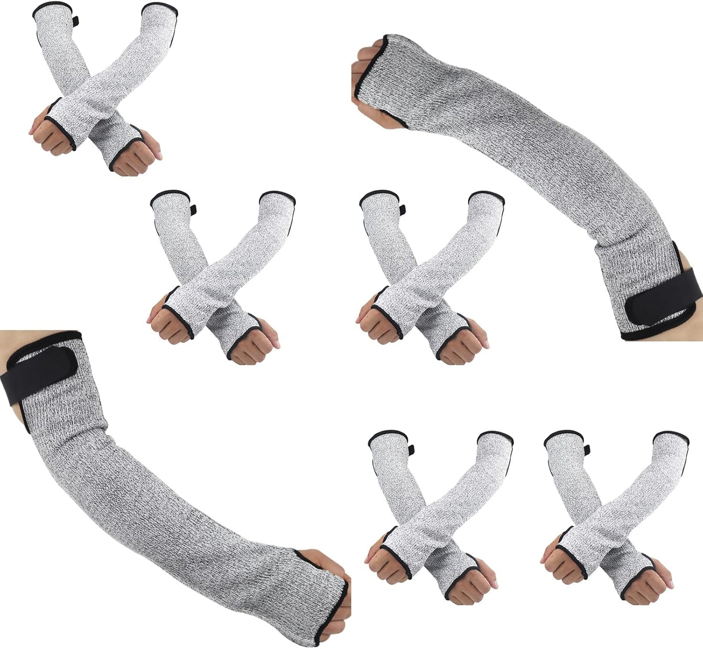 Cut Resistant Farmers Sleeves, Arm Burn Protection Sleeve for Thin Skin and Bruising, Arm Guards for Men Women