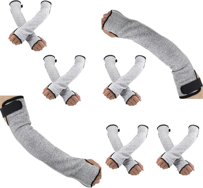 Cut Resistant Farmers Sleeves, Arm Burn Protection Sleeve for Thin Skin and Bruising, Arm Guards for Men Women