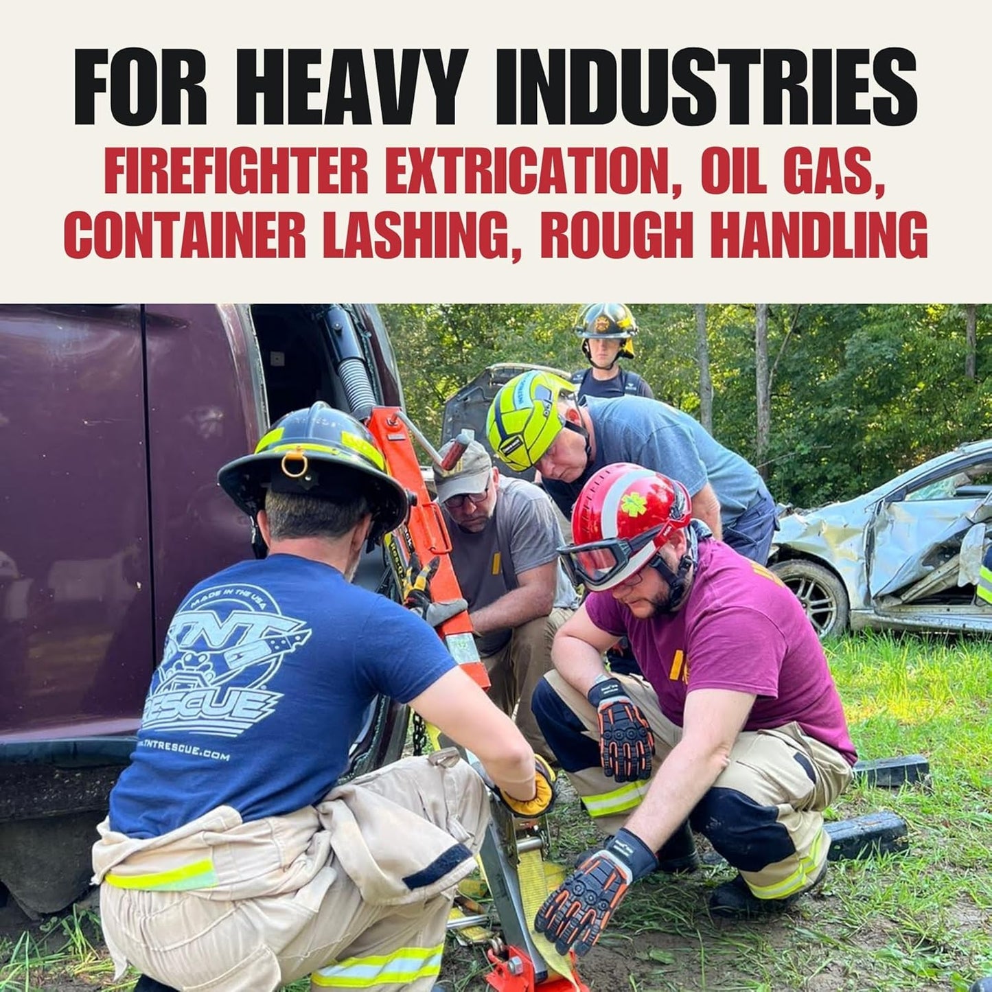 Cestus 3075, Impact Gloves, Coarse Grit Palm for Firefighter Extrication, Rigging, Trucking