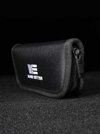 WeKnife Nylon Utility Knife Pouch - Compatible with 2 knives for Carrying Folding Pocket Knives and Accessories - Includes A Polishing Cloth And Stickers WE-01