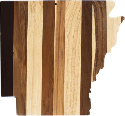 Totally Bamboo Rock & Branch Series Shiplap Michigan State Shaped Wood Serving and Cutting Board | Great for Wall Art
