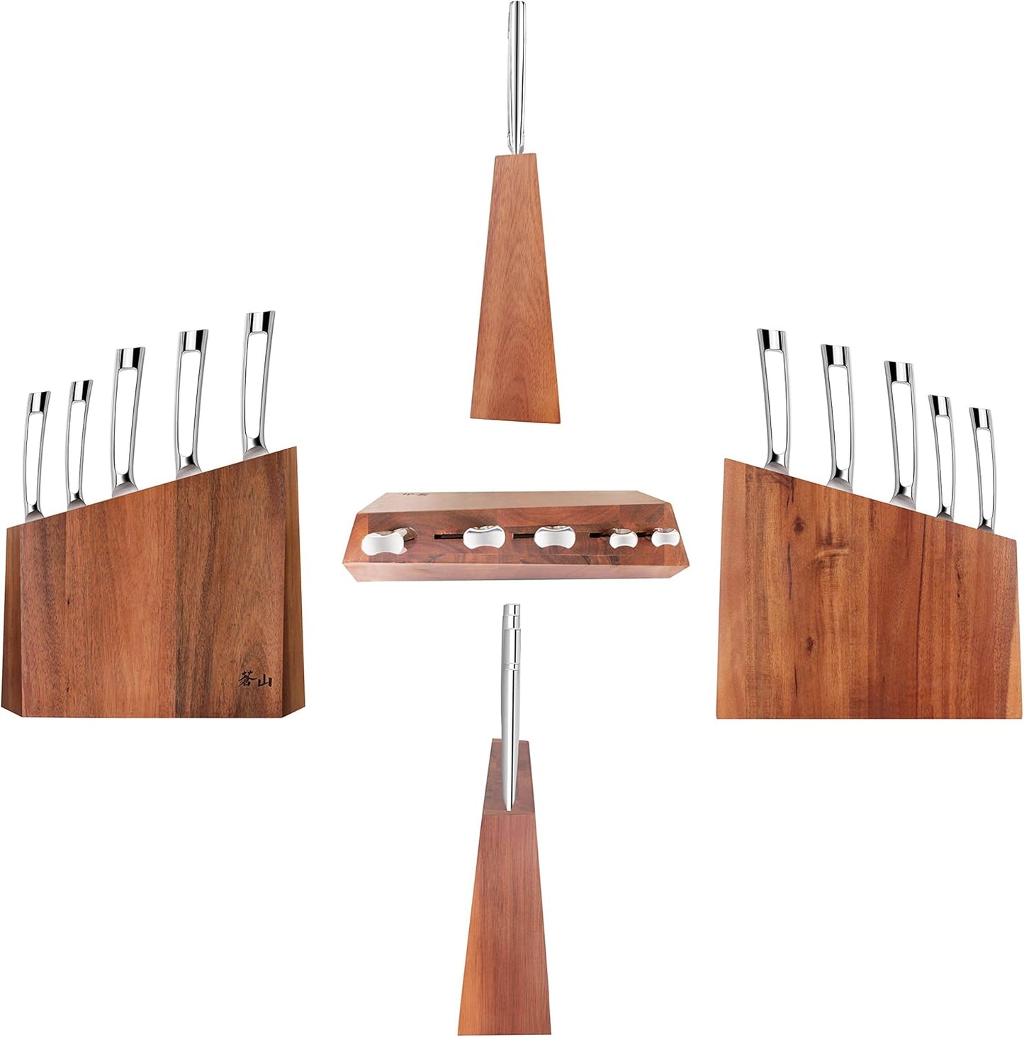 Cangshan N1 Series 6-Piece German Steel Forged Knife Block Set, Walnut Block