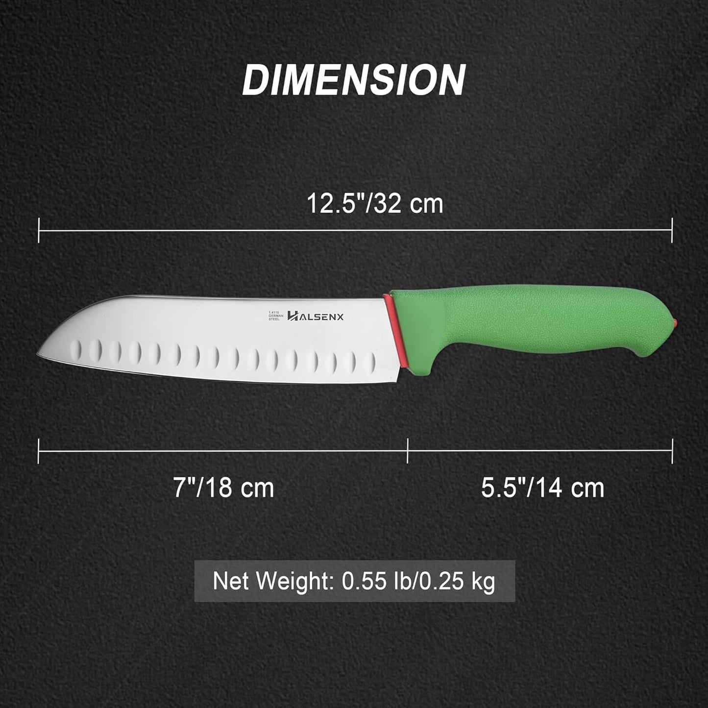 5-Piece Professional Kitchen Knife Set - 8" Chef, 7" Santoku, 5.5" Utility Knives, In-Drawer Knife Storage & Sharpener - Non-Slip Softgrip Handle for Home Kitchen