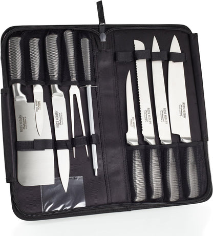 Ross Henery Eclipse 9-Piece Chef Knife Set – Stainless Steel Kitchen Knives with Travel Case