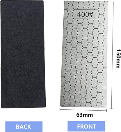 Diamond Sharpening Stone Set,8 Pcs Diamond Lapping Plate Coarse/Medium/Fine Grit Sharpener,240/400/600/800/1000/1500/2000/3000 Grit，Perfect Assistance Sharpener Angle Guide