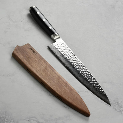 Enso Chef's Knife - Made in Japan - HD Series - VG10 Hammered Damascus Stainless Steel Gyuto - 8"