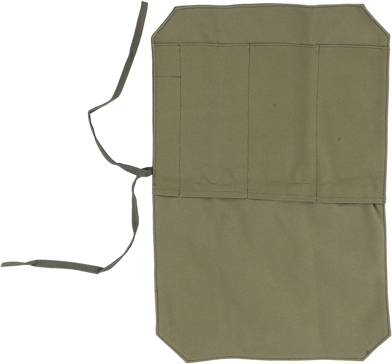 4 Slot Heavy Duty Knife Roll Bag, Portable and Durable 16A Canvas Knife for Chefs, Cooks and Culinary Students (Black)
