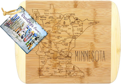 Totally Bamboo A Slice of Life New Jersey State Serving and Cutting Board, 11" x 8.75" - Colors A