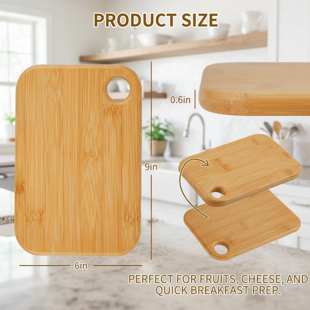 Bamboo Cutting Board 16x10x1 inch with Juice Groove - Bamboo Cutting Board, Charcuterie Board, Butcher Block, Non Plastic Wooden Chopping Board