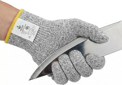ASG Premium ANSI A5 Cut Resistant Gloves, Food Grade HPPE,Mandoline & Oyster Shucking, Kitchen Safety Gloves for Chefs