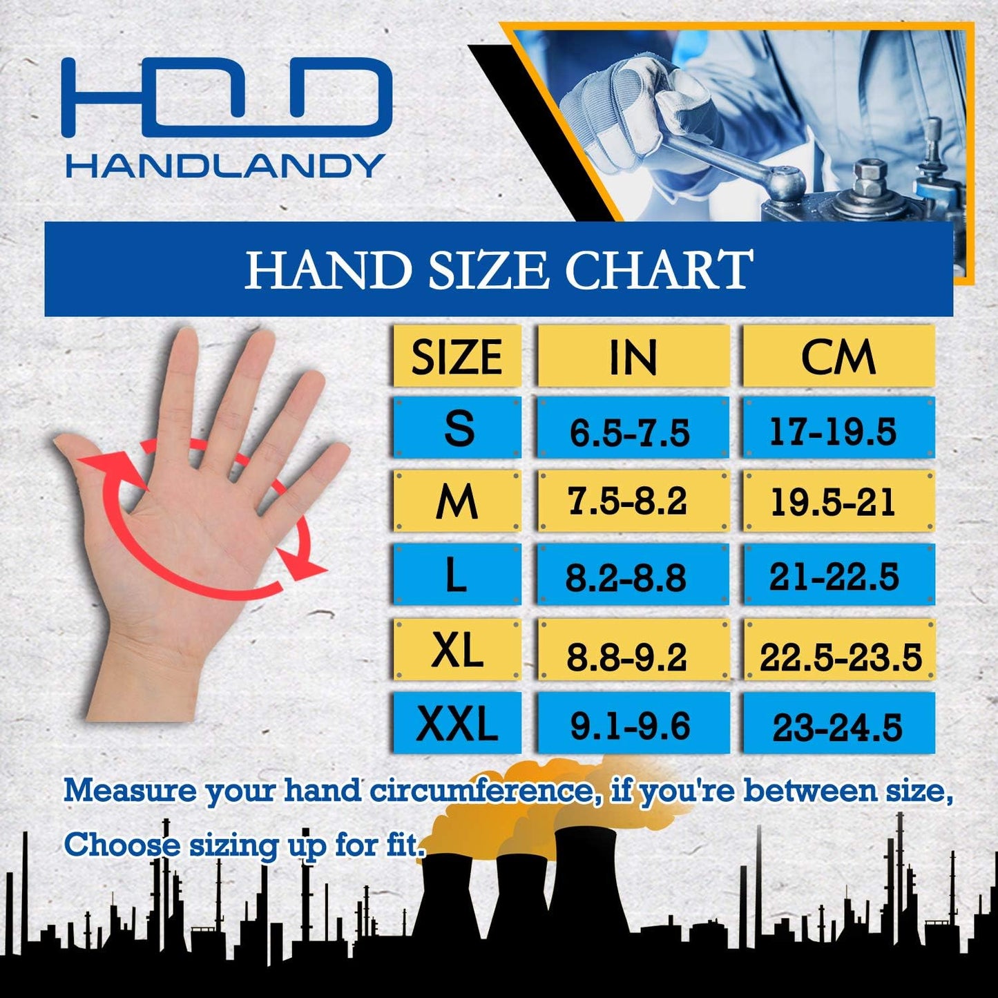 HANDLANDY Work Gloves for Men & Women, Utility Mechanic Working Gloves Touch Screen, Flexible Gardening Gloves for Yard