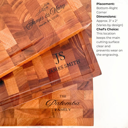 SHUMARU Mahogany End Grain Cutting Board, 17×13×1.6 in – Handmade Butcher Block, Knife-Friendly, Juice Groove, Non-Slip Feet