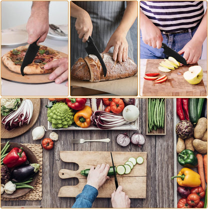 ReneeChef Professional Nylon Knife for Nonstick Pans, Kitchen Knife Safe for Kids, Nonstick Knife Heat-resistant Best for Cutting Brownies, Cakes, Bread, Lasagna, Cheese, Pizza, Pie etc.