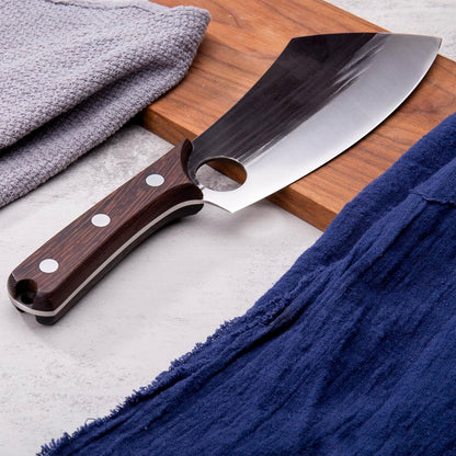 SHANGDAO Boning Knives, 6 ″ Viking Boning Knife for Meat Cutting, High-carbon steel Chopper Knife, Forged Blade & Wood Handle, Hand Forged Full Tang Knife