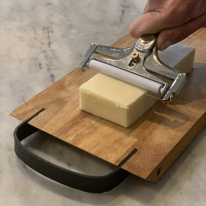 Fox Run Cheese Slicer Stainless Steel, Dual-Sided Thick and Thin Cheese Slicer