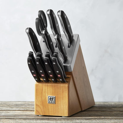 ZWILLING TWIN Signature 15-pc Self-Sharpening Knife Block Set - Natural