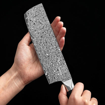 zayiko Limited Edition Copper Damascus Chef’s Knife – 8.3" Kiritsuke Blade | Damascus Steel with VG10 Core & Copper Texture | Maple Wood Handle | Professional Kitchen Knife in Gift Box