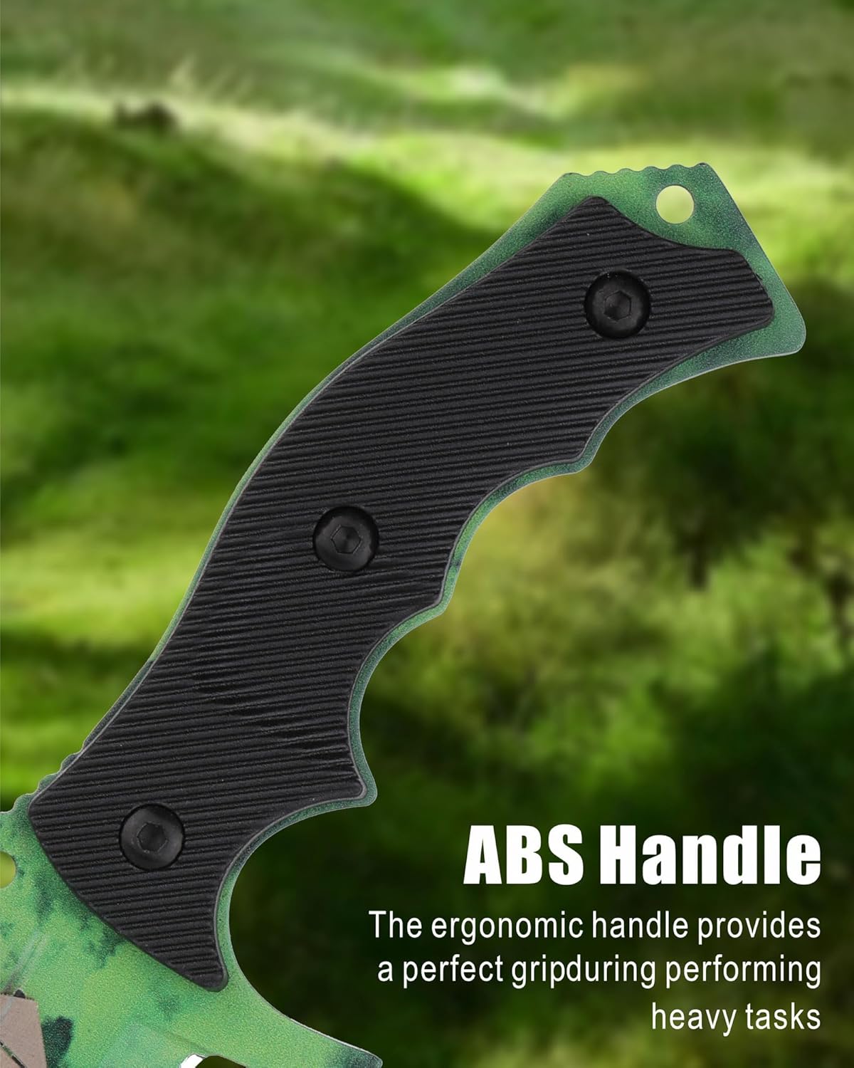 REAT Fixed Blade Knife with Sheath, 4.1" 440C Steel Blade with Full Tang Design,Ergonomic ABS Plastic Handle, EDC Sharp Hunting Knife,Tactical Knife for Camping,Survival,Bushcraft,Hiking